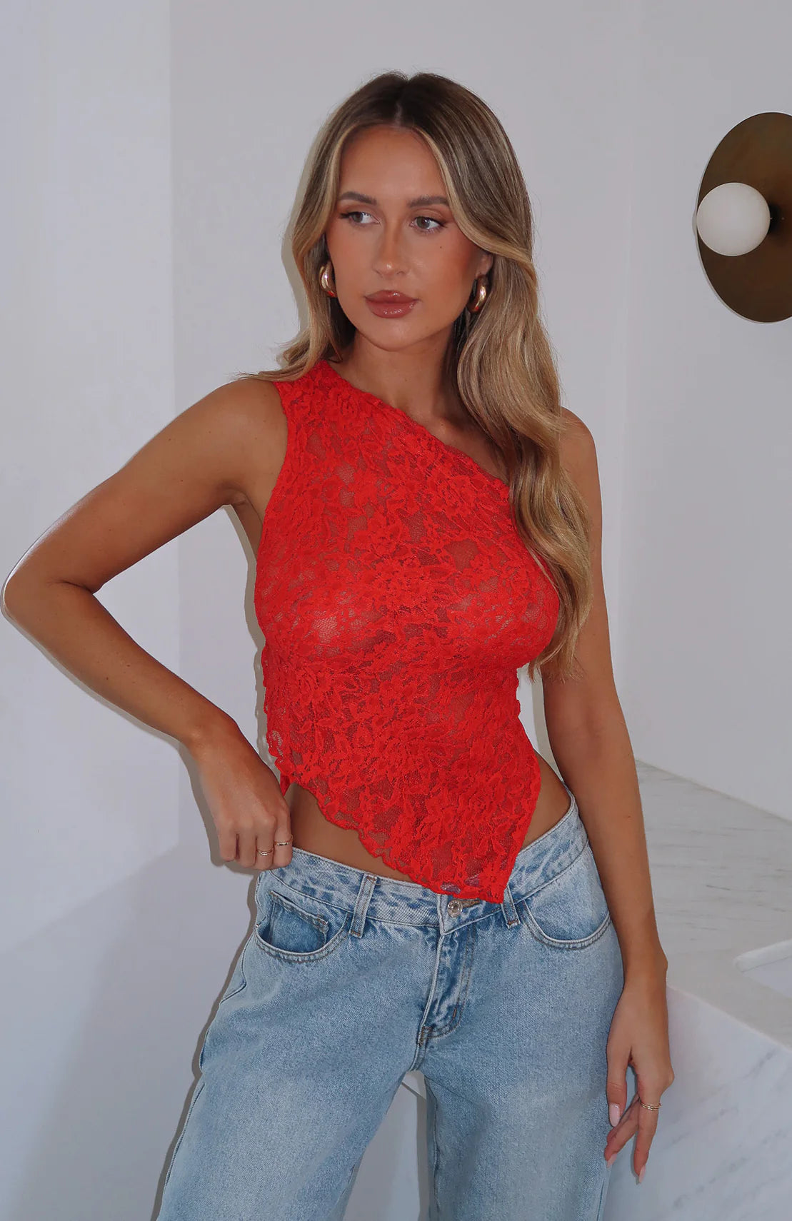 It's A Love Story Lace Top