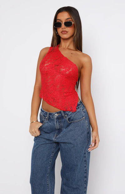 It's A Love Story Lace Top